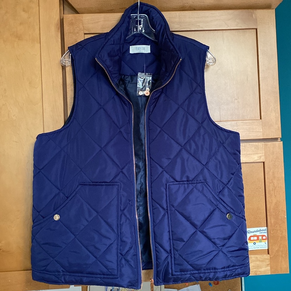 Peach Love Puffer Vest